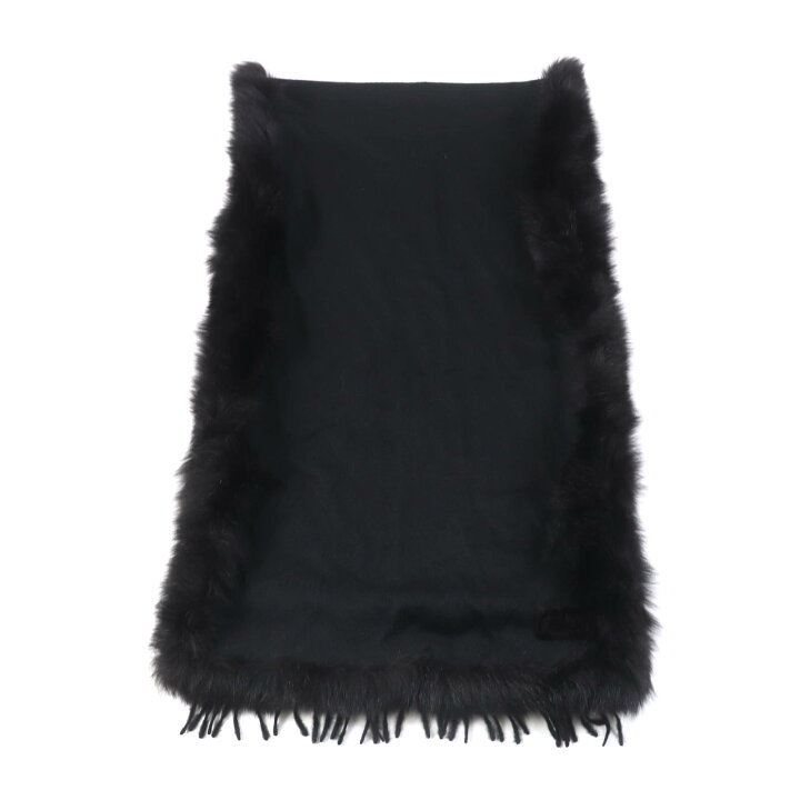 楽天市場】極美品☆FENDI フェンディ カシミヤ100％ FOXファー 