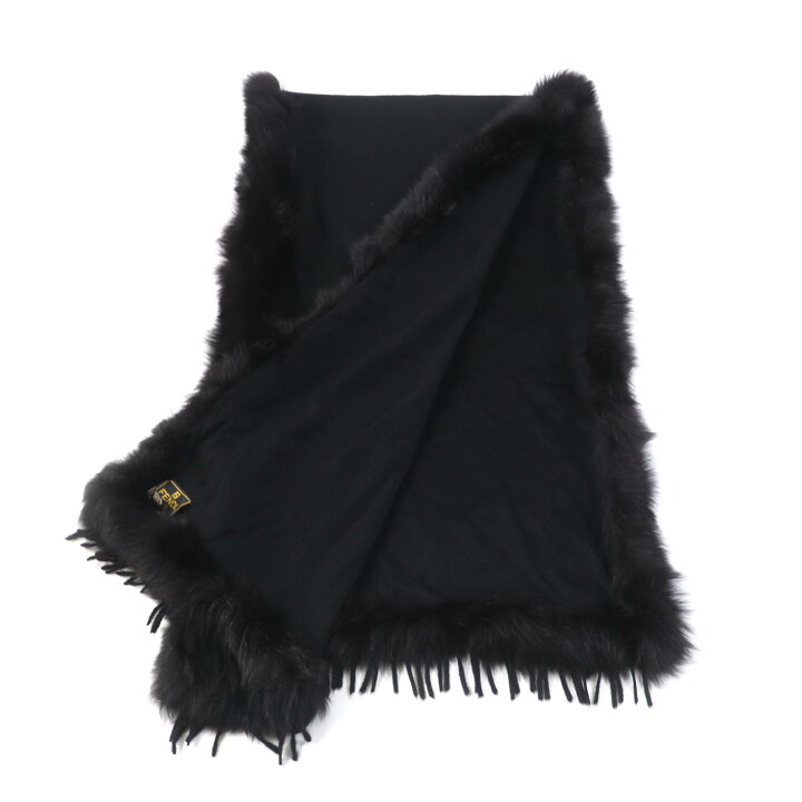 楽天市場】極美品☆FENDI フェンディ カシミヤ100％ FOXファー 