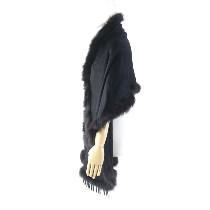 楽天市場】極美品☆FENDI フェンディ カシミヤ100％ FOXファー 