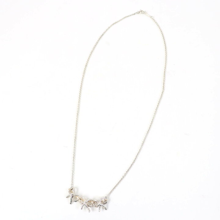 楽天市場】美品☆TIFFANY&Co. ティファニー トリプルリボン ネックレス 