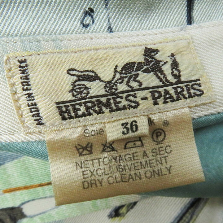 楽天市場】極美品◎HERMES エルメス ヴィンテージ シルク100％ 競馬場 
