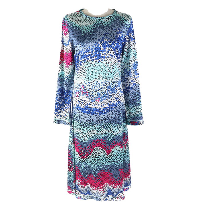 楽天市場】極美品△LEONARD レオナール 0430307 シルク95％ 総柄 長袖 