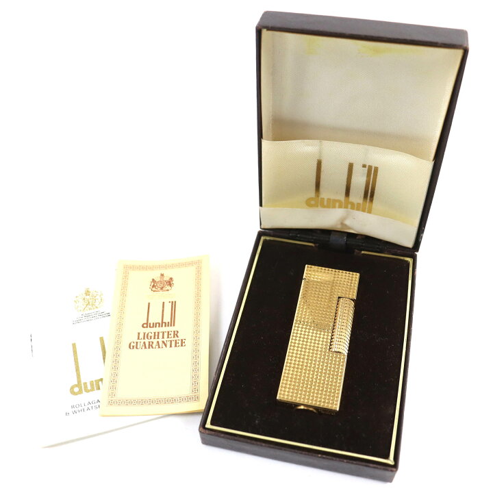 楽天市場】美品△Dunhill ダンヒル ダイヤ柄 スクエア ローラー式 ガス 
