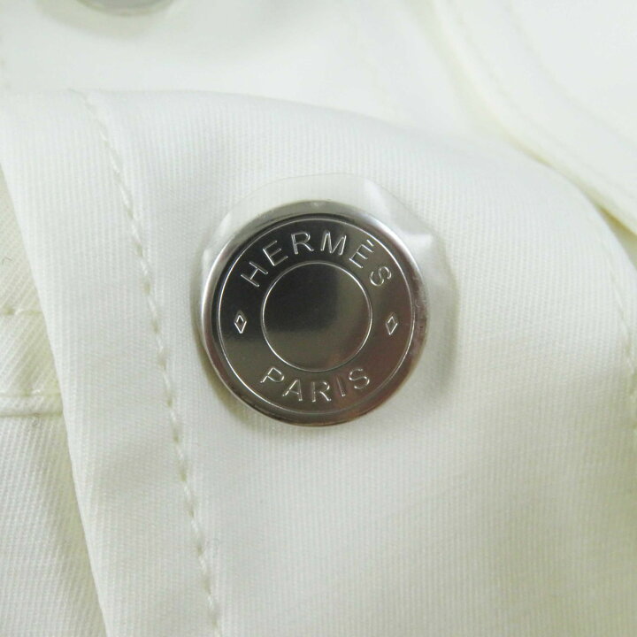 楽天市場】未使用品◎HERMES エルメス コットン シルバー金具 セリエ  