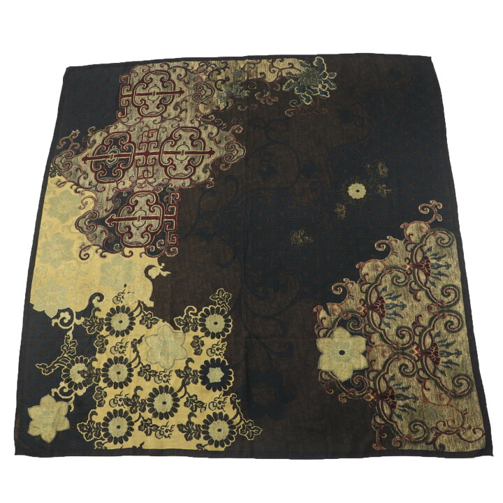 楽天市場】未使用品☆ETRO エトロ ウール シルク 総柄デザイン 大判 