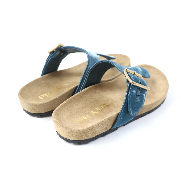 楽天市場】極美品☆PRADA プラダ 1Y392I ベルトデザイン トング 