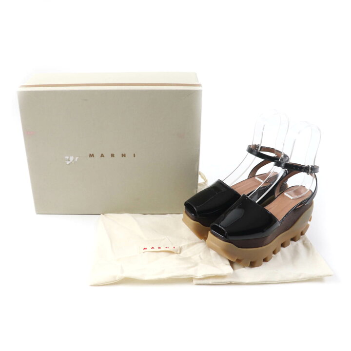 楽天市場】未使用品☆MARNI マルニ アンクルストラップ オープントゥ 