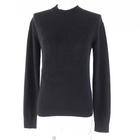 未使用品◎HERMES エルメス 23AW 3H2653D1 カシミヤ100％ Hリフト 長袖 ニットプルオーバー ブラック 34 UK製 正規品 レディース【中古】