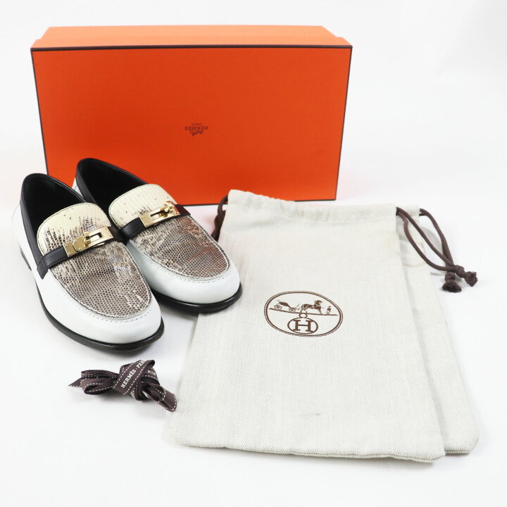 楽天市場】美品◎HERMES エルメス デスタン モカシン ゴールド金具 