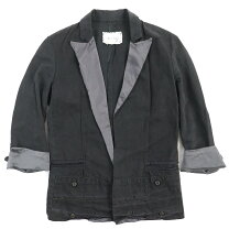 カジュアルジャケット greg lauren 中古 USED GREG LAUREN グレッグローレン TENT ZIP FRONT STUDIO SHIRT 後染めグレー SIZE 2 美中古 - 7th