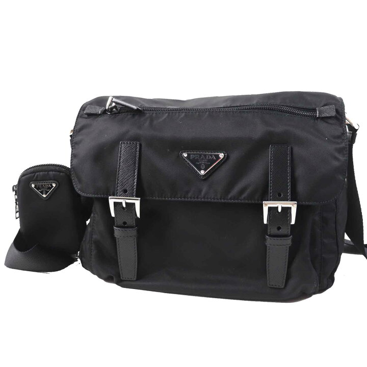楽天市場】極美品◎PRADA プラダ 1BD953 RE-NYLON 三角プレート ポーチ 