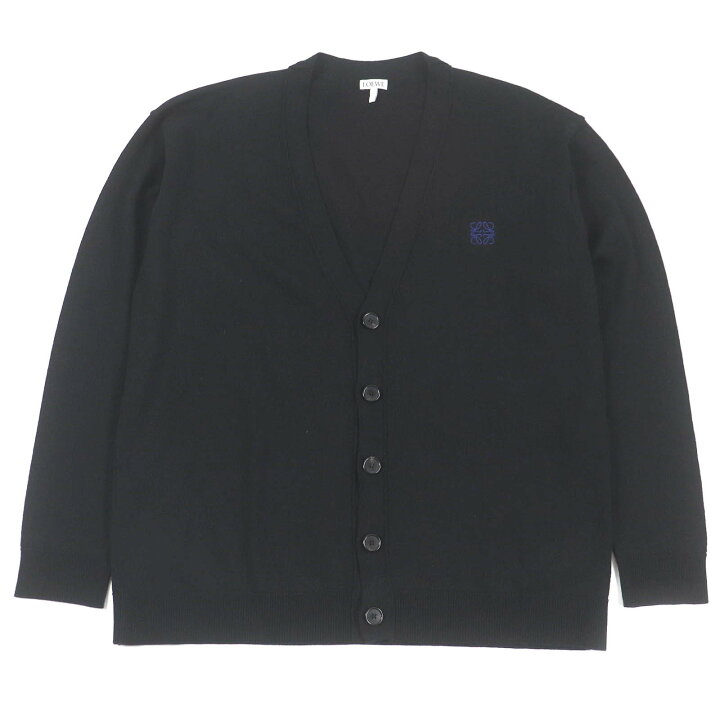 ロエベ LOEWE アナグラム 刺繍ニットカーディガン Q825Y16K04 M  
