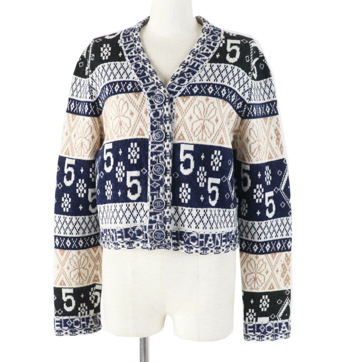 楽天市場】極美品◎CHANEL シャネル 20B P65173 カシミヤ100％ ココ 