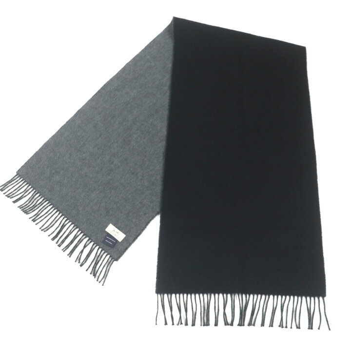 楽天市場】美品▽HERMES エルメス カシミヤ100% ロゴ刺繍 フリンジ付き  