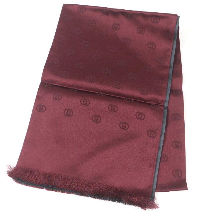 楽天市場】極美品□GUCCI グッチ シルク100％ インターロッキングG  