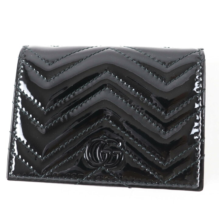 楽天市場】未使用品◎GUCCI グッチ 466492 GGマーモント パテント 