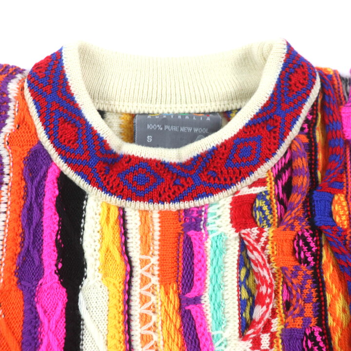 楽天市場】極美品▽COOGI クージー ウール100% 立体織柄 クルーネック 