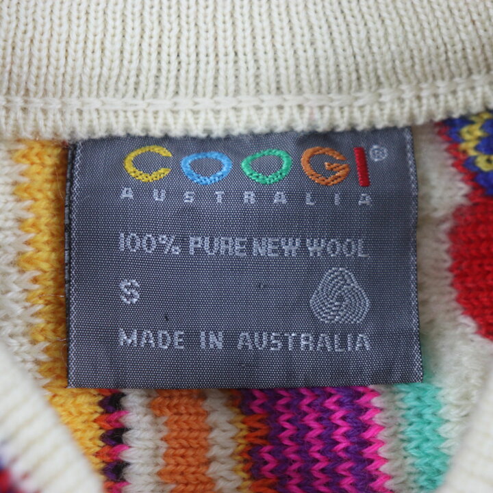 楽天市場】極美品▽COOGI クージー ウール100% 立体織柄 クルーネック 