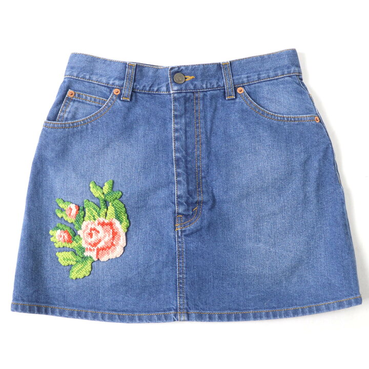楽天市場】極美品☆GUCCI グッチ 456973 コットン100％ フラワー刺繍  