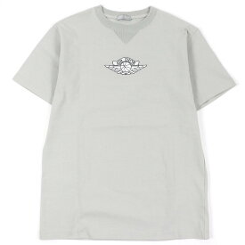 極美品□ディオール オム ナイキ 20SS 033J625B0554 NIKE AIR DIOR M.C&S Top Tee ウィングロゴ 半袖Tシャツ グレー XS イタリア製 正規品 メンズ【中古】