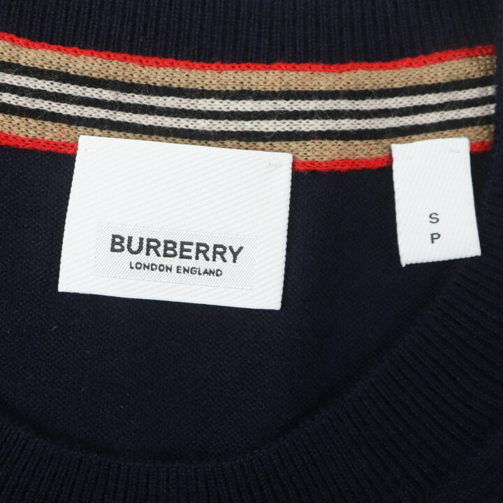 楽天市場】美品▽BURBERRY バーバリー 8018668 Monogram Motif Sweater 