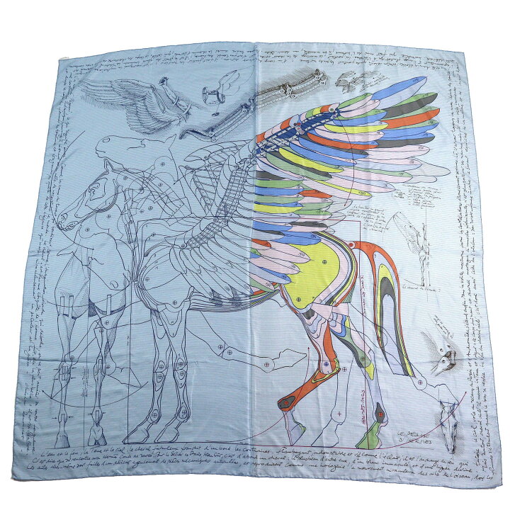 楽天市場】極美品△HERMES エルメス Carre wash 140 chemise Le Pegase 