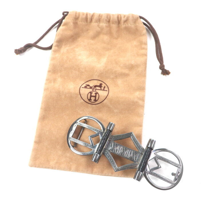 楽天市場】美品▽HERMES エルメス トゥアレグ 手彫り彫刻デザイン  