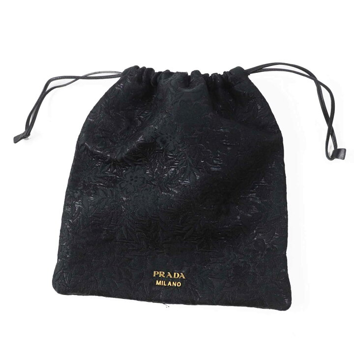 極美品】PRADA テスートナイロン 巾着ポーチ トライアングルロゴ  
