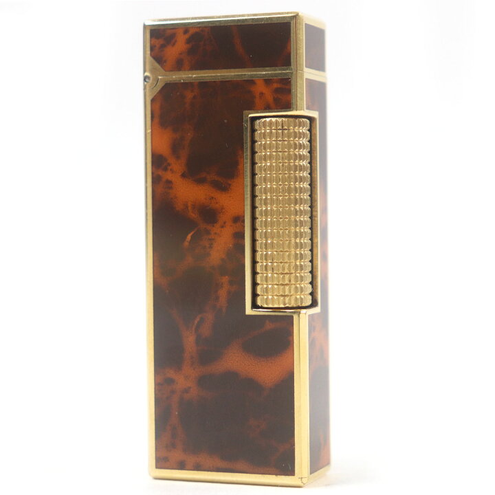 外装美品□Dunhill ダンヒル ラッカー マーブル柄 スクエア型 喫煙具  