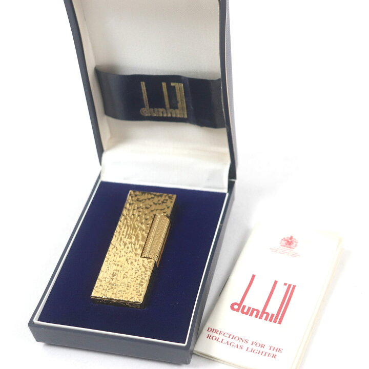 楽天市場】外装美品□Dunhill ダンヒル 総柄 スクエア ローラー式 喫煙 