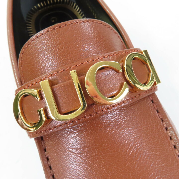楽天市場】未使用品☆GUCCI グッチ 700036 ロゴメタル レザー 