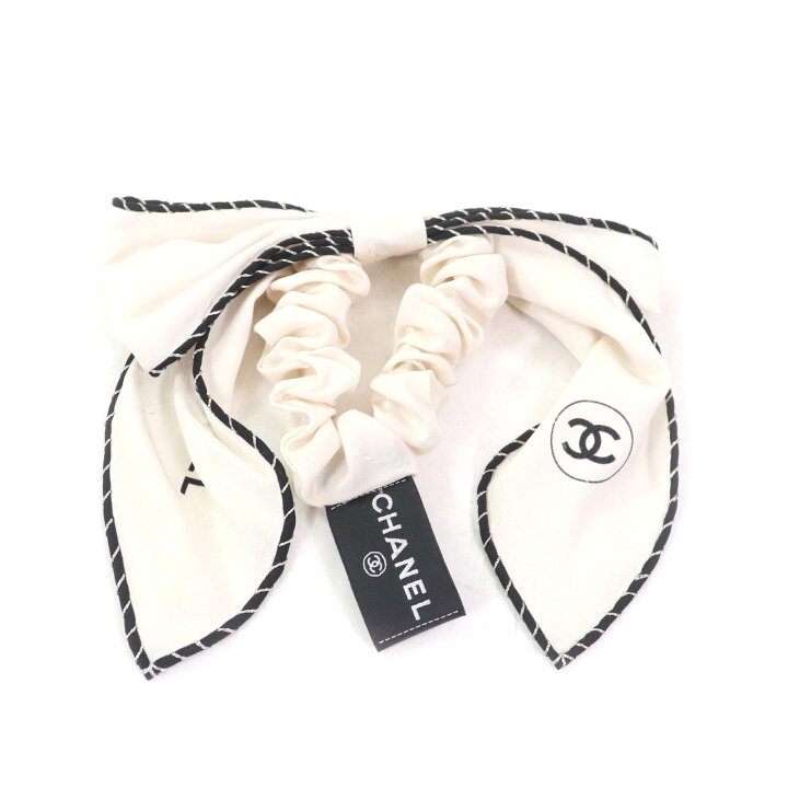 楽天市場】極美品☆CHANEL シャネル シルク100% ココマーク ロゴ入り  