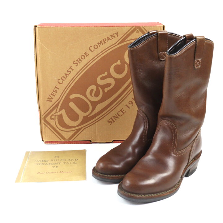 楽天市場】美品○WESCO ウエスコ Western Boss レザー ロゴ刻印 