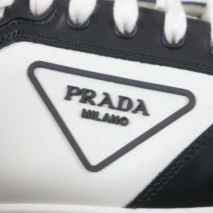 楽天市場】極美品▽PRADA プラダ 2EE363 レザー トライアングルロゴ 