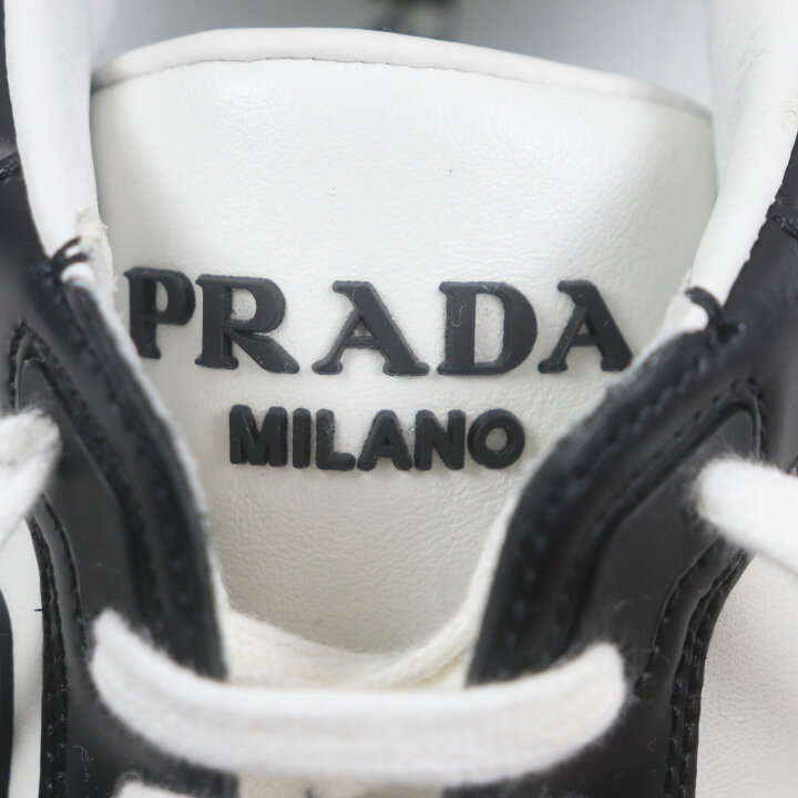 楽天市場】極美品▽PRADA プラダ 2EE363 レザー トライアングルロゴ 