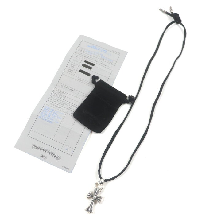 楽天市場】極美品▽CHROME HEARTS クロムハーツ スモールCHクロス W 