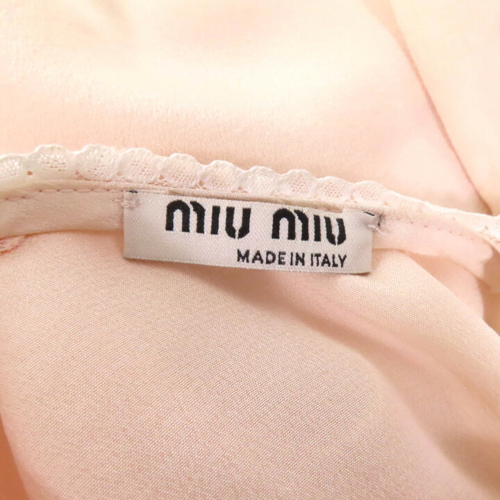 楽天市場】極美品☆Miu Miu ミュウ ミュウ 2019年製 MT1487 シルク100  