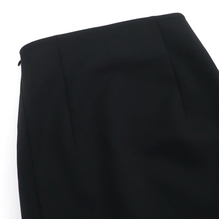 中古】バレンシアガ BALENCIAGA タイトスカート ミドル ロゴ ジップ  