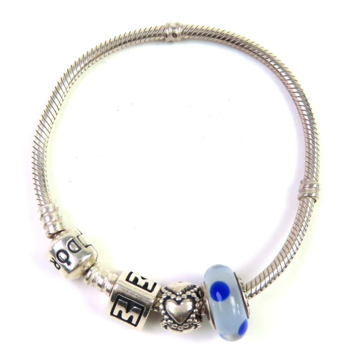 楽天市場】美品△PANDORA パンドラ SV925 ハートモチーフ ドットカラー 