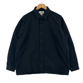 美品▲YAECA ヤエカ 14127 コットン100％ オーバーサイズシルエット コンフォートシャツ 長袖シャツ ブラック S 日本製 正規品 メンズ【中古】