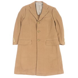 【ドンドン見直し】良品□Sartoria Ring サルトリア リング カシミヤ100％ ロングコート チェスターコート キャメル 48 日本製 正規品 メンズ【中古】