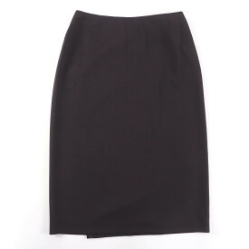 極美品☆HERMES エルメス ヴィンテージ ウール100％ マルジェラ期 タイトスカート ダークブラウン 38 フランス製 正規品 レディース【中古】