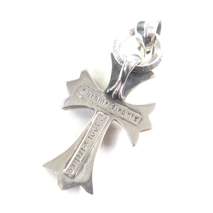 楽天市場】美品▽CHROME HEARTS クロムハーツ スモールCHクロスWベイル 