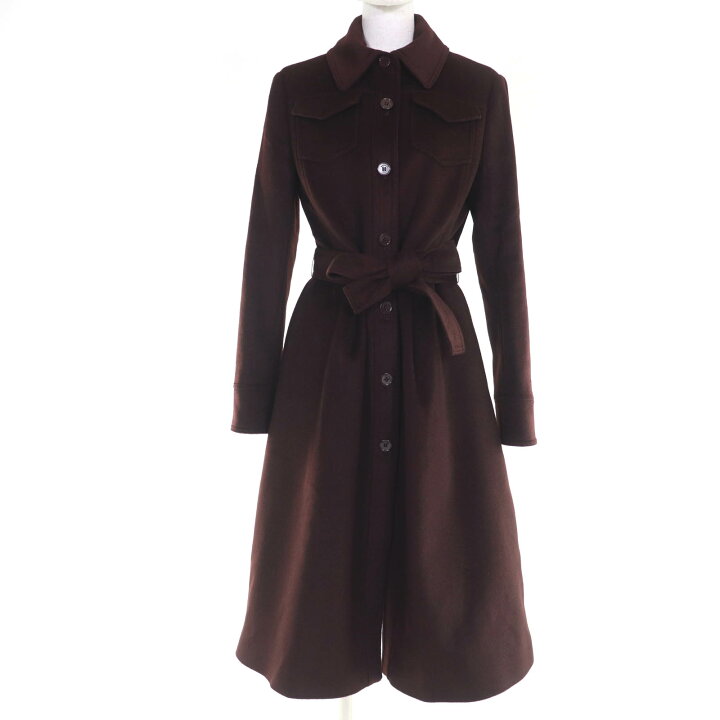 楽天市場】極美品☆Max Mara マックスマーラ ウール100％ ロゴボタン 