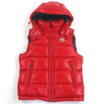 楽天市場】MONCLER ダウンベスト レッド（メンズファッション）の通販
