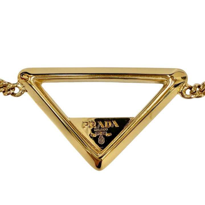 楽天市場】極美品◇PRADA プラダ 1IB621 メタルブレスレット 