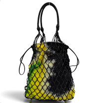 美品】PRADA プラダ ショルダーバッグ イエロー エナメル ワン 