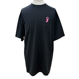 未使用品▼BALENCIAGA バレンシアガ 641655 We Are Pink コットン100% オーバーサイズ クルーネック ショートスリーブ 半袖Tシャツ ブラック S ポルトガル製 正規品 メンズ 【中古】