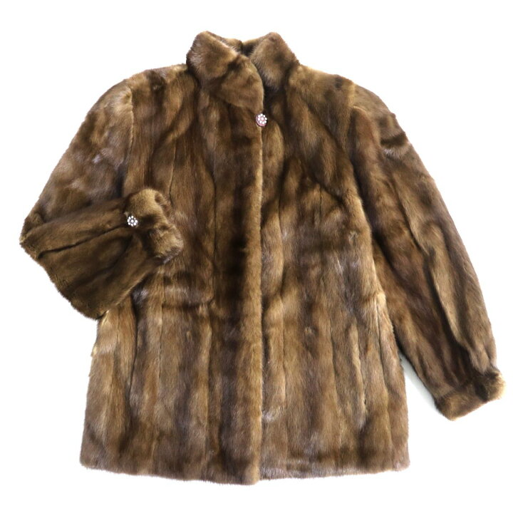 楽天市場】毛並み極美品☆JINDO SAGA MINK サガミンク 本毛皮 