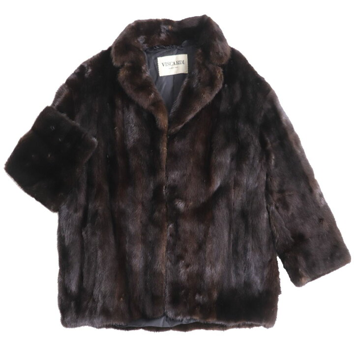 楽天市場】極美品☆VISCARDI ビスカルディ MINK ミンク 本毛皮コート  